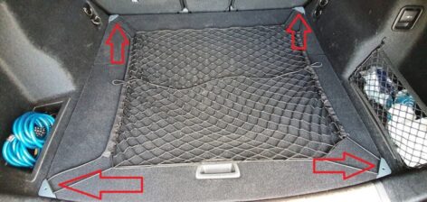BMW X1 Bagaj Köşebentleri 4 Parça ABS Baskı 01461
