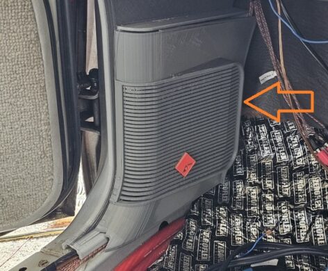 Chrysler Mopar Ön Kapı Hoparlör Kapağı Petg Baskı 01551