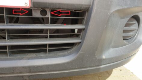 Citroen Jumpy, Citroen Dispatch, Peugeot Expert, Fiat Scudo ve Toyota Proace Uyumlu Park Sensörü Tutma Braketi ABS Baskı 01583