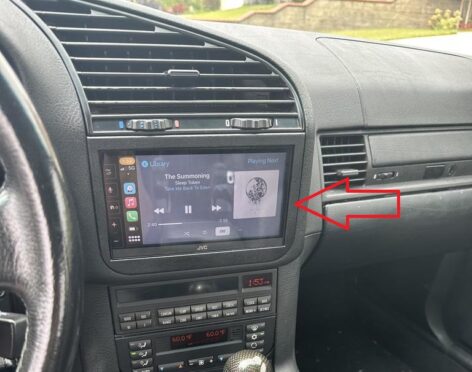 Bmw E36 Double Ekran Çerçevesi 7 İnch Sıcakta Erimez ABS Baskı 01611