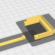 Xiaomi Yi Adaptörü FEIYU Uyumlu ABS Baskı 01651