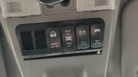 Nissan Patrol Y61 Tavan Anahtarı Braketi ABS Baskı 00828 - Görsel 6