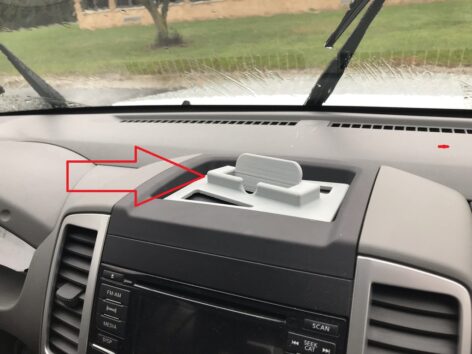 Nissan Frontier Telefon Standı ABS Baskı 00835