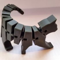 Esnek Kedi Oyuncağı Pla Baskı Siyah Renk 00970