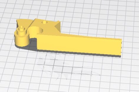 Citroen Berlingo Kaput Açma Kolu ABS Baskı 00993 - Görsel 2
