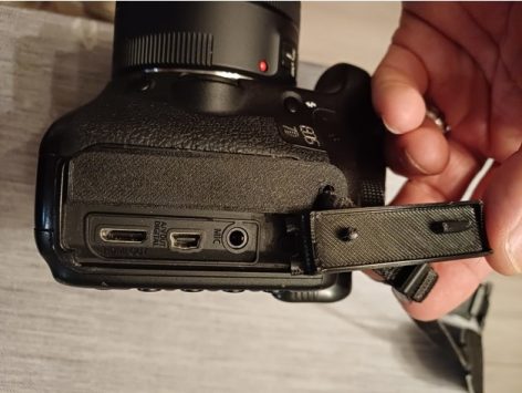 Canon 7D bağlantı noktası kapak kapağı esnek malzeme - Görsel 3