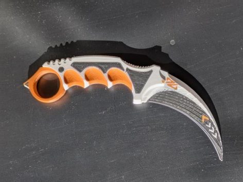 Asiimov Karambit oyuncak 3d  baskı