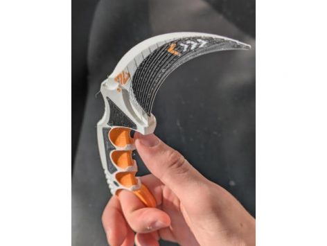 Asiimov Karambit oyuncak 3d  baskı - Görsel 3