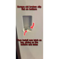 LG Buzdolabı Kapı İçi Kapı Mandalı Durdurma Modeli LRSDS2706S