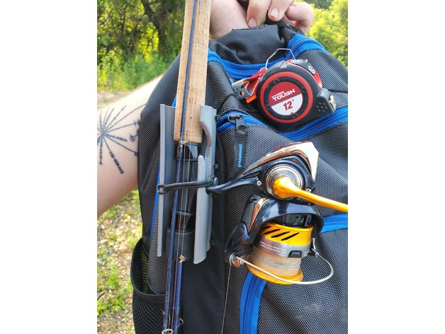 Sırt çantası balıkçılık direği tutucu braket