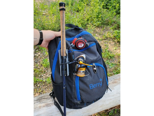 Sırt çantası balıkçılık direği tutucu braket - Görsel 2
