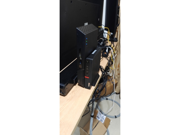 ASUSTOR Flashtor Nas Lenovo ThinkCentre M720Q KOMBINE DIKEY MONTAJ Braketi - Görsel 2