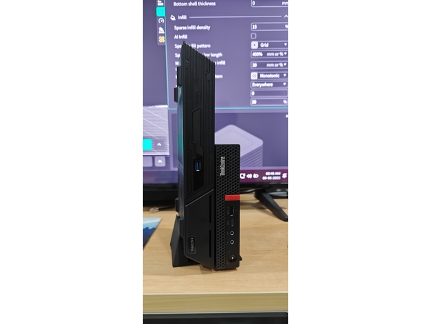 ASUSTOR Flashtor Nas Lenovo ThinkCentre M720Q KOMBINE DIKEY MONTAJ Braketi - Görsel 3
