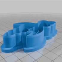 Bulut desenli kurabiye kesici