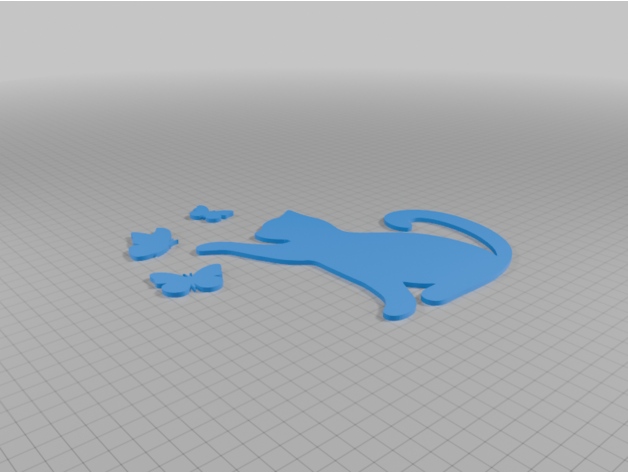 Buzdolabı mıknatısları için kedi ve kelebekler - Görsel 3