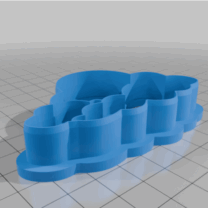 Bulutlar ve Ay Kurabiye Kil Kesici