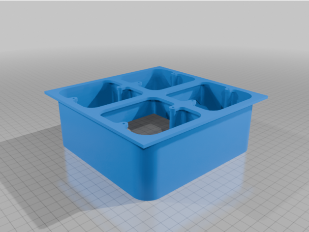 Anahtarlar veya soketler için dörtlü yıkanmış elektrik kutusu - Görsel 2