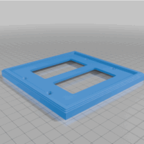 İkili Dekor Çerçeveli Duvar Plakası