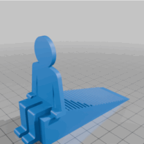 Oturan Çöp Adam Kapı Stoperi