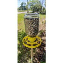 1 Galonluk Kavanoz Kuş Yemliği Sadece Alt Plastik Şişesi Yoktur