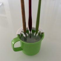 3 Fırçalı Islatma Bardaklığı