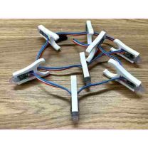 1 4 Yuvarlak Çubuk PPC Piksel Boru Klipsi 12mm Mermi Piksel