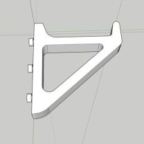 34mm Aralığı Anahtar Deliği Raf Raf Kancası