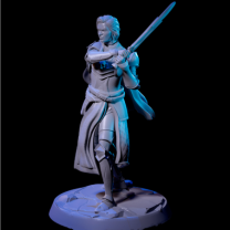 25mm Kadın Savaşçı Minyatürü (Masaüstü Oyun)