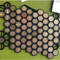 2 Euro Hatıra Madeni Duvar Askısı