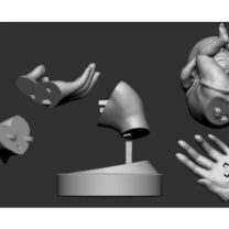 3D Baskı Oluklu Çocuk Figürü