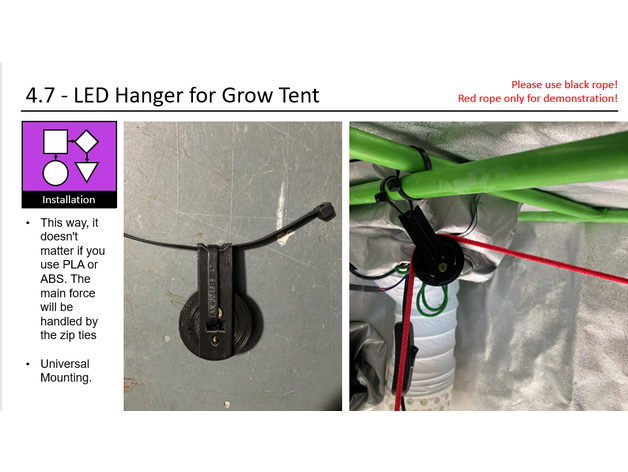 Grow Tent İçin 4.7 LED Askı - Görsel 15