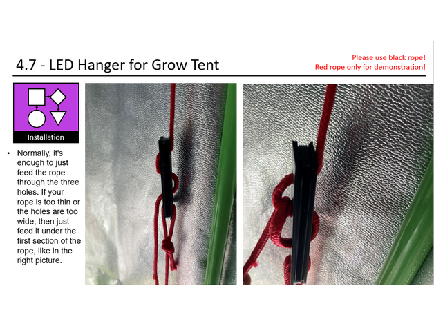 Grow Tent İçin 4.7 LED Askı - Görsel 2