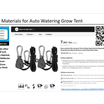 Grow Tent İçin 4.7 LED Askı