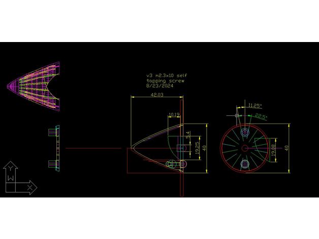 RC Uçak İçin Basit Baskı 40mm Spinner - Görsel 6