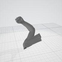 Creality Otter Tarayıcı ile Taranmış Kol