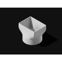 3×4 Dikdörtgen Yağmur Oluğu Adaptörü (3/4 PVC Boruya)