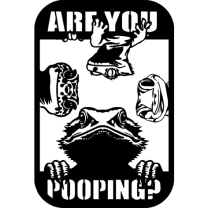 “Tuvalette misin?” Kertenkeleler Banyo Tabelası