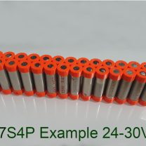 4x 18650 Kaydırmalı Pil Tutucu