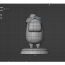 Among Us Yumurta Kafa Fan Art Ayakta
