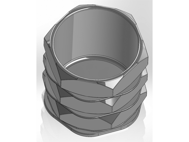 Üç Somun Şeklinde Kalemlik (Altıgen Desenli) - Görsel 4