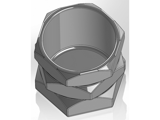 Üç Somun Şeklinde Kalemlik (Yuvarlak Desenli) - Görsel 4