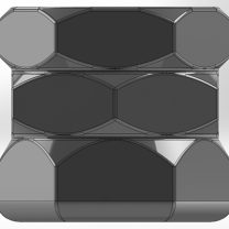 Üç Somun Şeklinde Kalemlik (Yuvarlak Desenli)