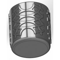 Desenli Yuvarlak Kalemlik