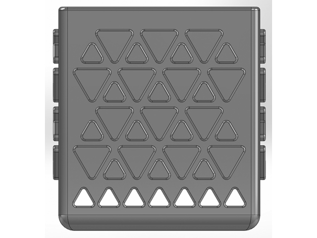 Üçgen Formlu Oluklu Kare Kalemlik