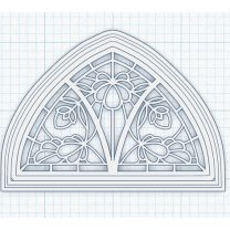 Botanik Vitray Pencere (1/12 Oyuncak Ev Ölçeği)