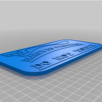 3D Yazıcı Tabelası