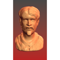 Savaş yıpranmış adam büstü