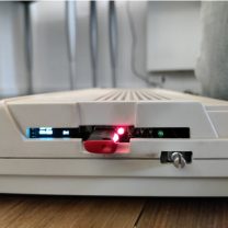 Amiga 500 OLED ve Potansiyometreli Gotek Montajı