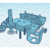 3D Yazdırılabilir Dişli Motor