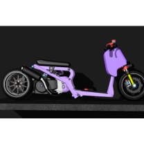 1/12 Ölçek Geniş Lastikli Honda Ruckus